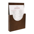 Wooden Leaflet Holder for wall or countertop use