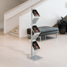 Display promotional literature on a Zig Zag Brochure Stand