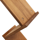 Wooden brochure stand made from natural beech wood