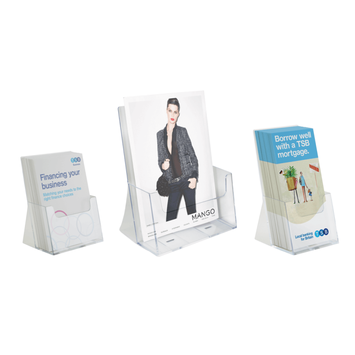 Extra Capacity Leaflet Holders in various sizes