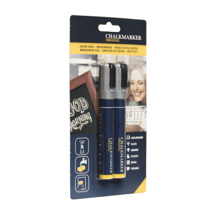 White Chalk Markers & Stickers - Set of 150