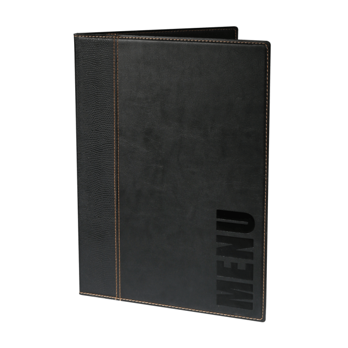 Contemporary Faux Leather Menu Cover