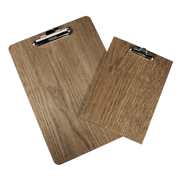 Imprinted Letter Size Wooden Clipboards, Office Supplies