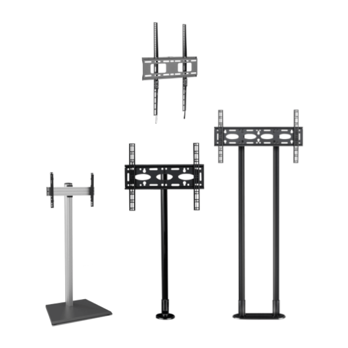 Various Digital Signage Mounts and Stands to suit 30" - 75" screens