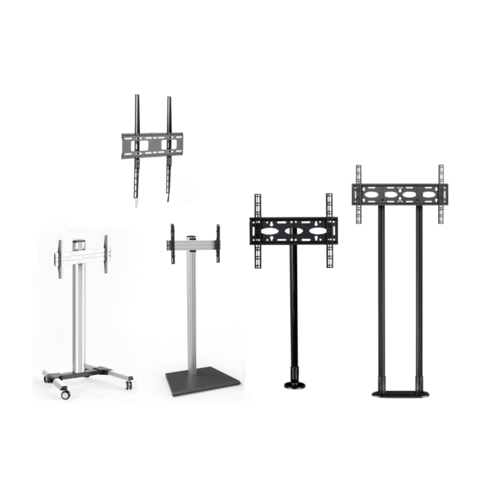 Various Digital Signage Mounts and Stands to suit 30" - 75" screens