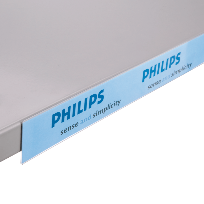 Self adhesive data strip 1m long, ideal for retail shelves