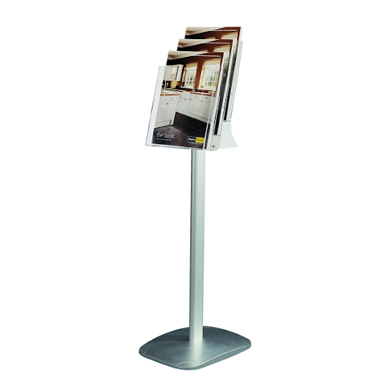 Freestanding Leaflet Dispenser with Tiers