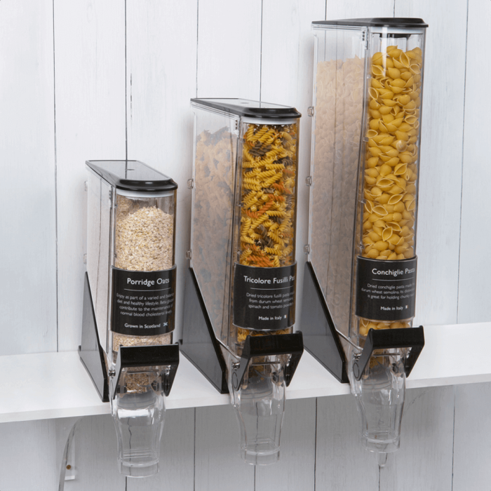 Counter Standing Gravity Food Dispenser with slimline design