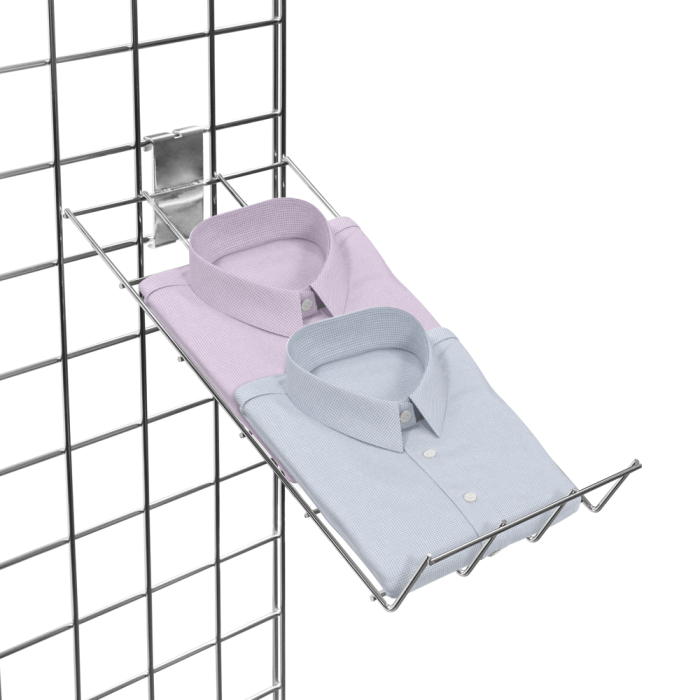 Gridwall Shelf for Clothing Display Stands