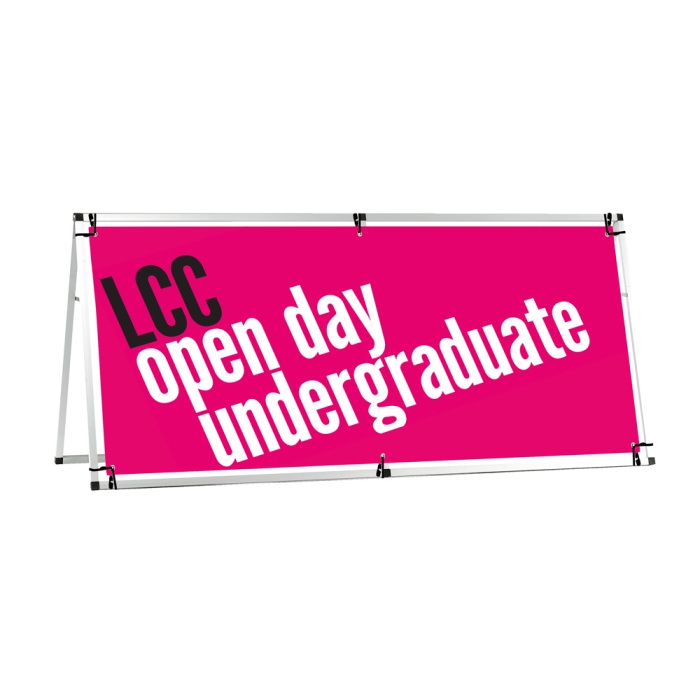 Outdoor A Banner with a horizontal banner design