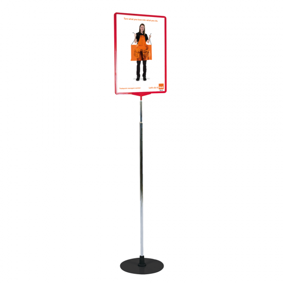Large freestanding poster stand display