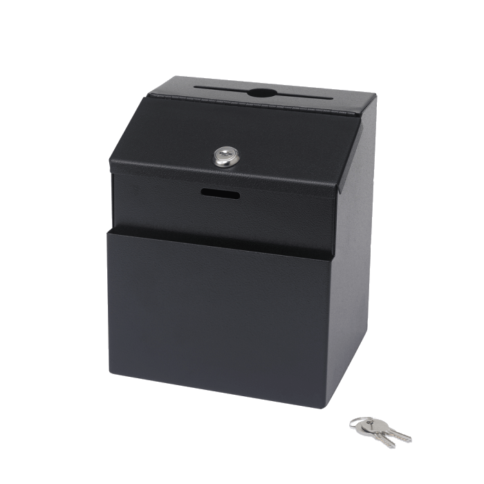 Metal Suggestion Box with Lock and Keys