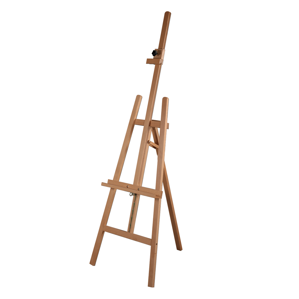 a frame wooden easel with clamp