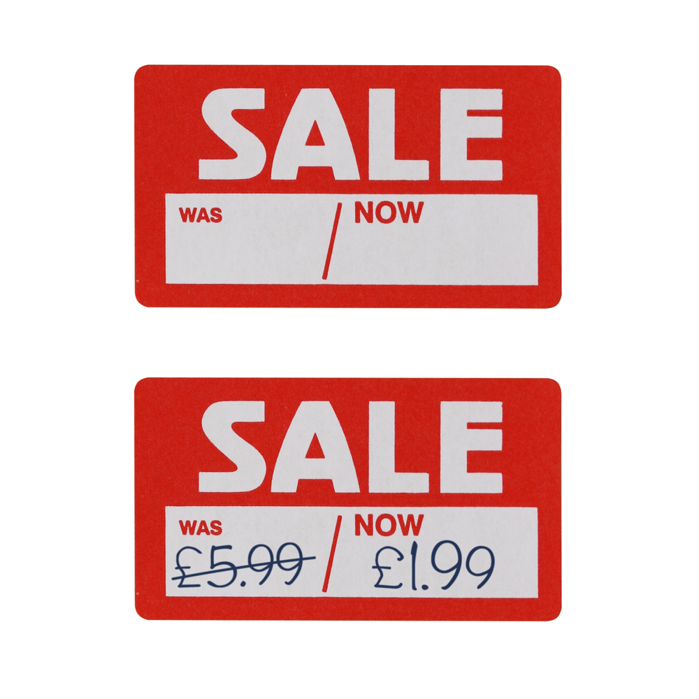 Price Stickers 500 Was And Now Sale Labels Retail Price Labels