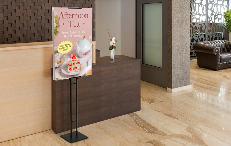 Metal display stands