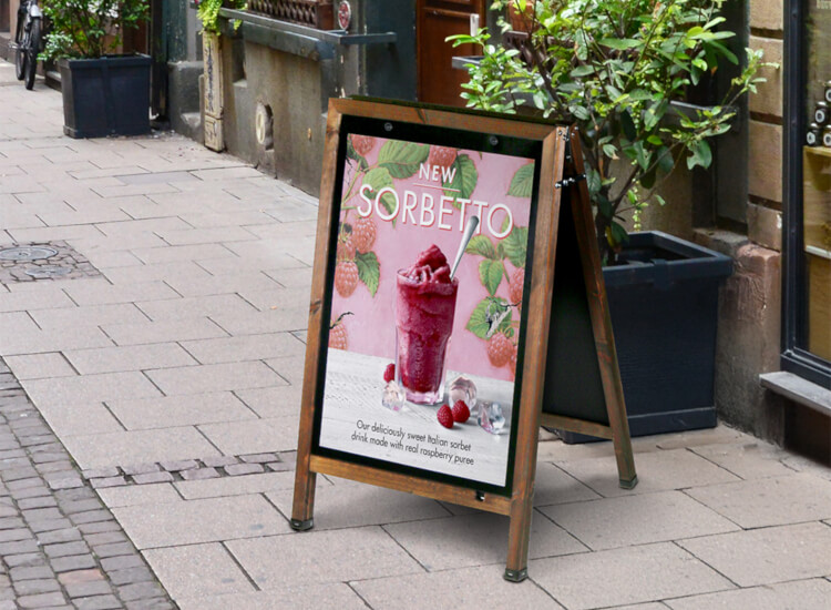 Wooden POS display