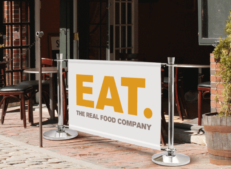 Print your company logo onto banners and barriers