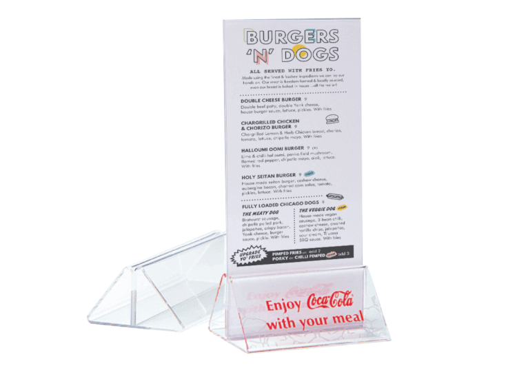 custom branded sign holders