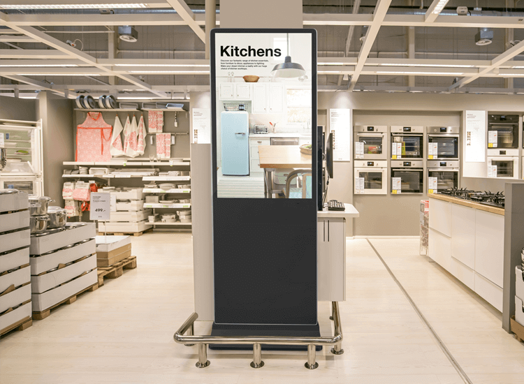 Digital screens for advertising