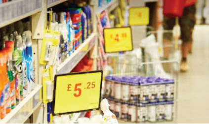  Sign holder stand to increase impulse buying in store