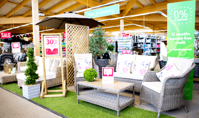 Garden centre POS displays