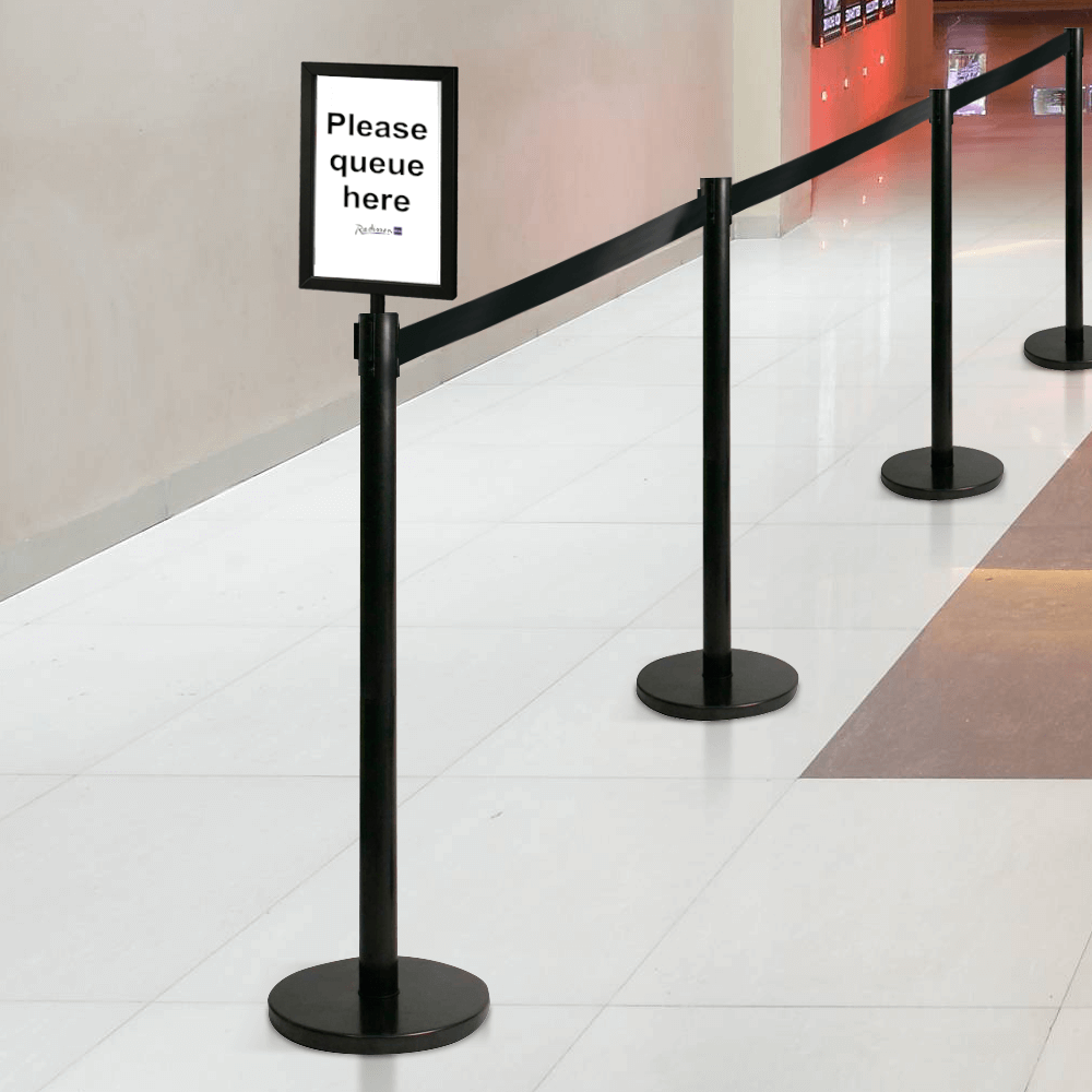 Retractable Queue Barriers