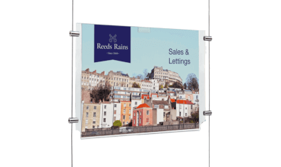 Supplies for estate agent window displays