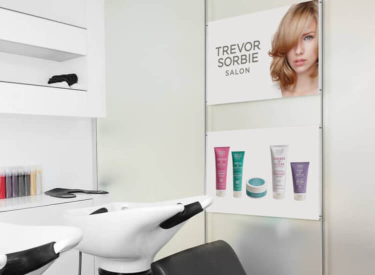 Beauty salon displays