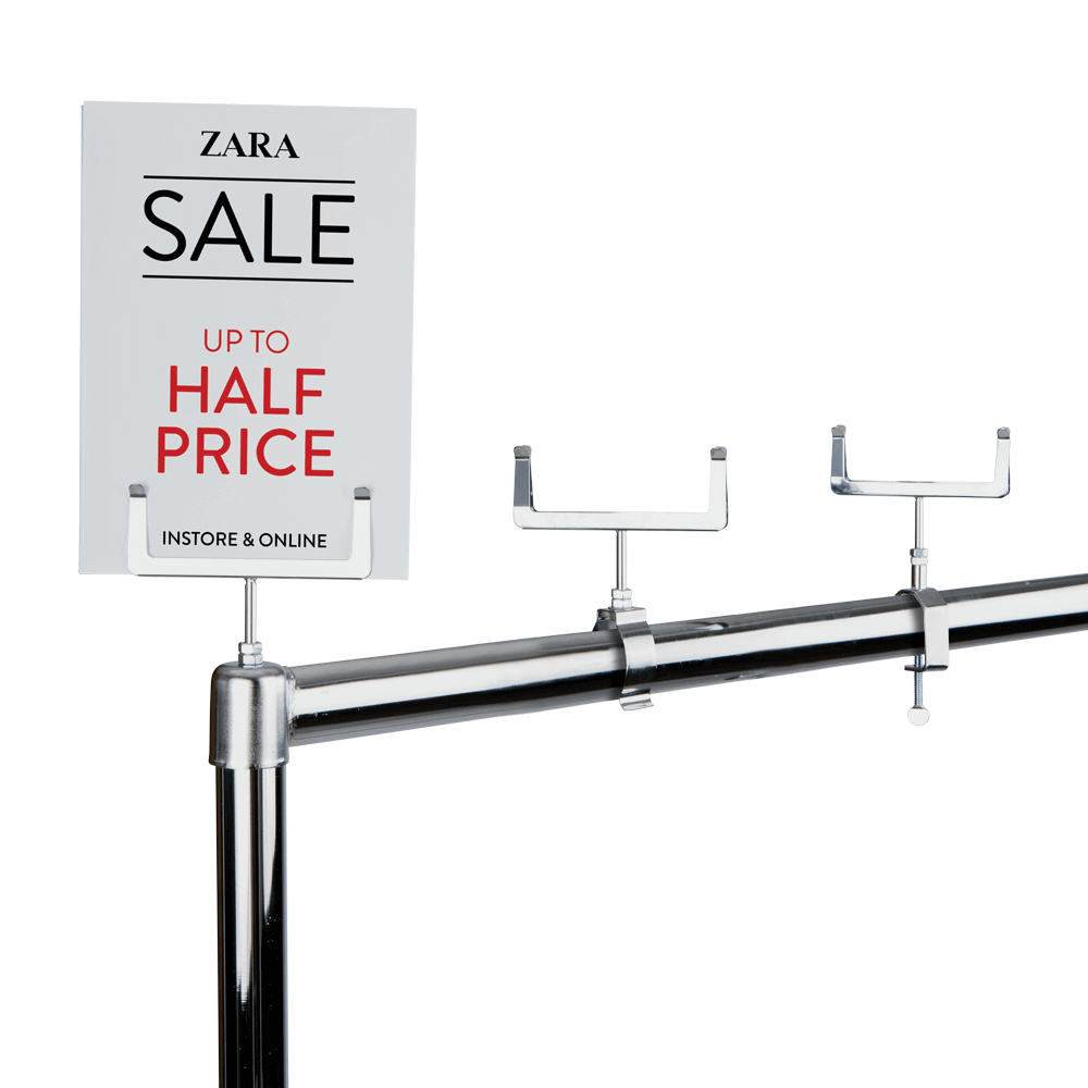 Clothes Rail Card Holder