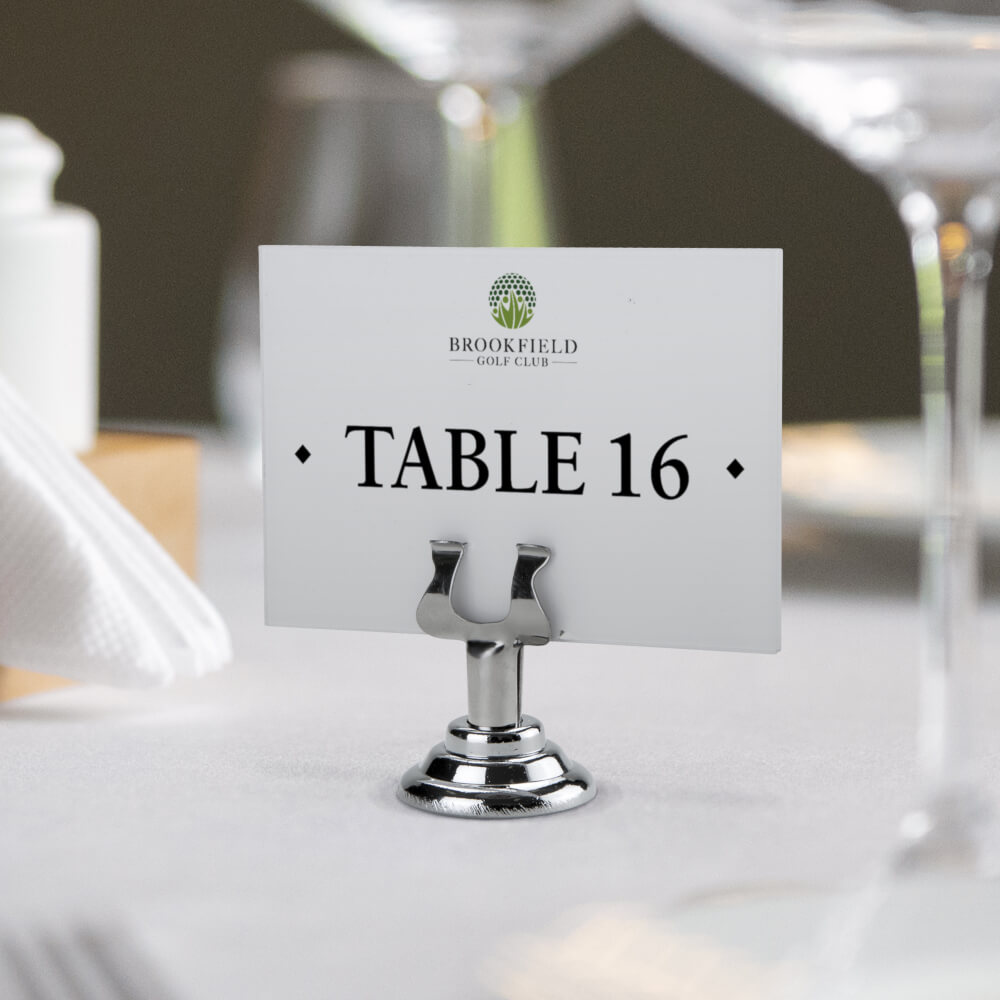 Harp Clip Sign Holder