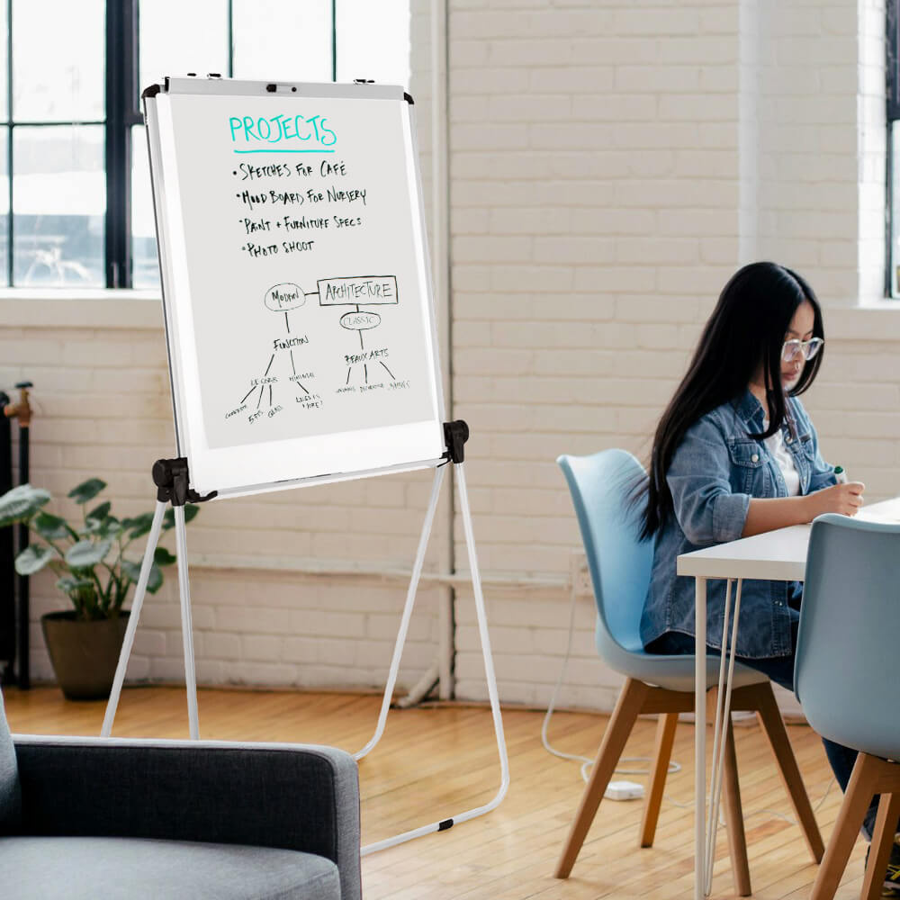 Flip Chart Stand Magnetic Whiteboard