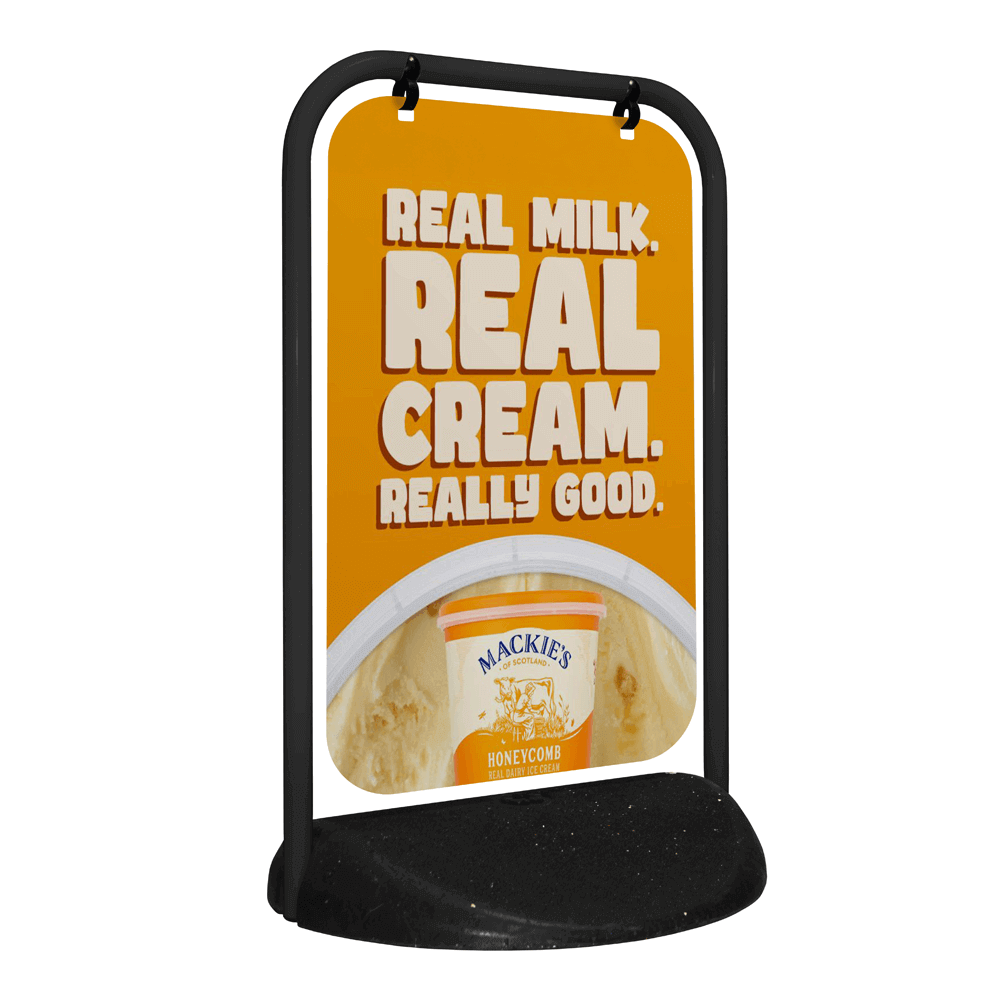 Metal pavement sign waterproof