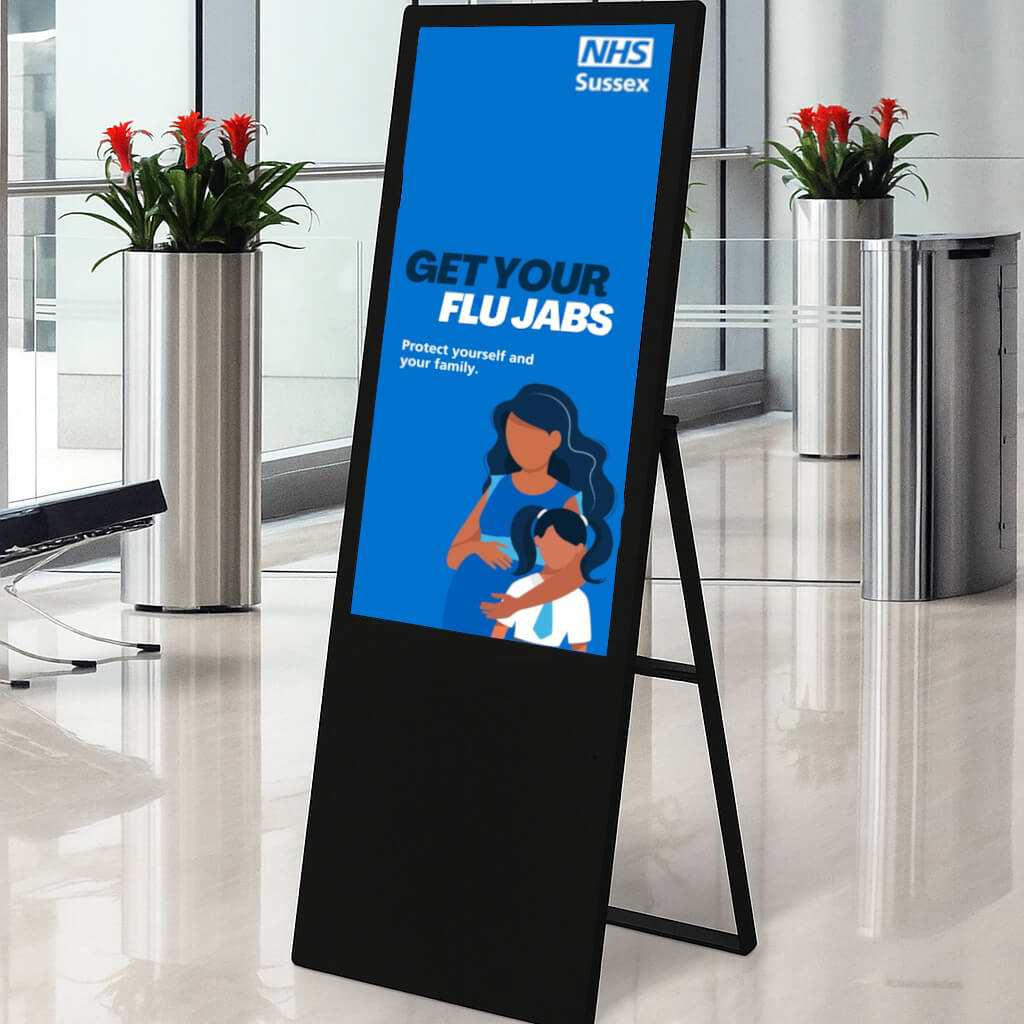 Digital display for hospitals