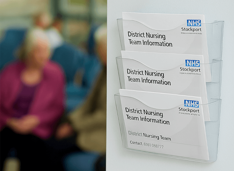 Waiting room sign for tables