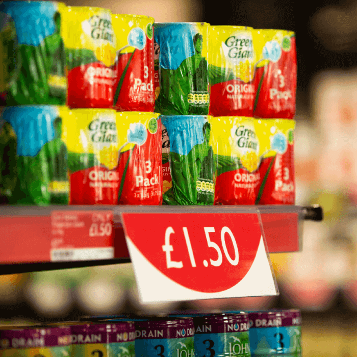 hinged shelf talker for supermarkets