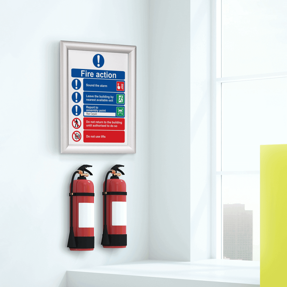 Fireproof toilet poster frames