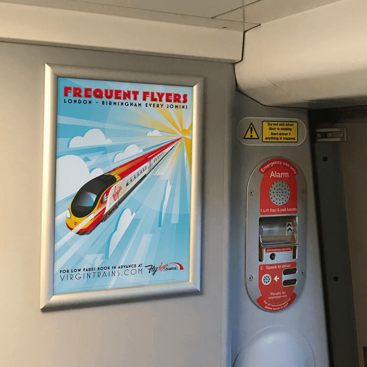 Tamperproof toilet door poster