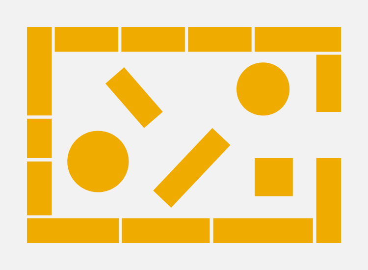 Space planning free flow layout