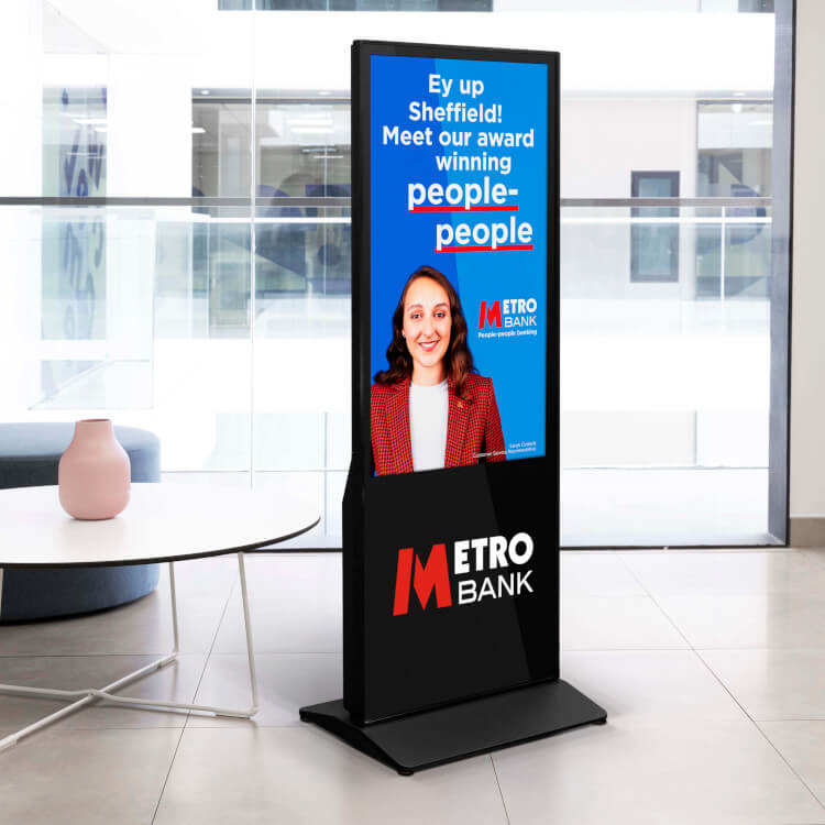 Digital signs for banks