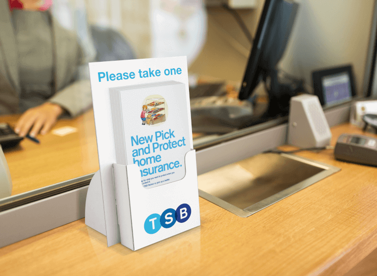 Branded leaflet displays for businesses