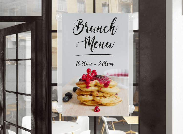 brunch window sign