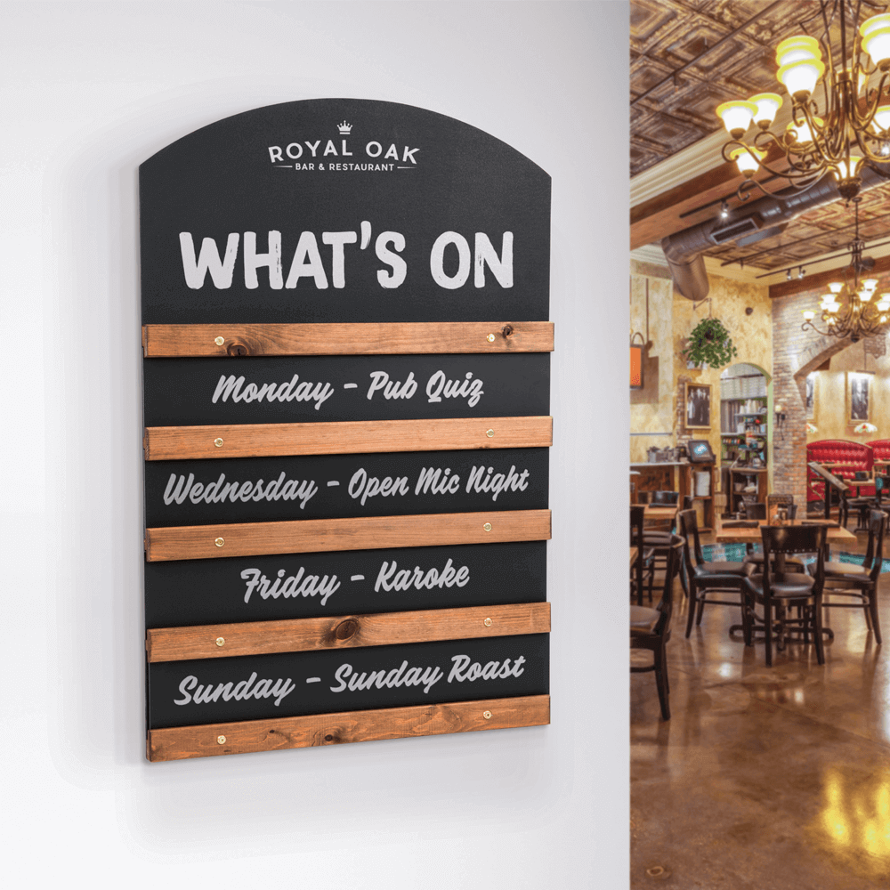 Sliding Panel Chalkboard