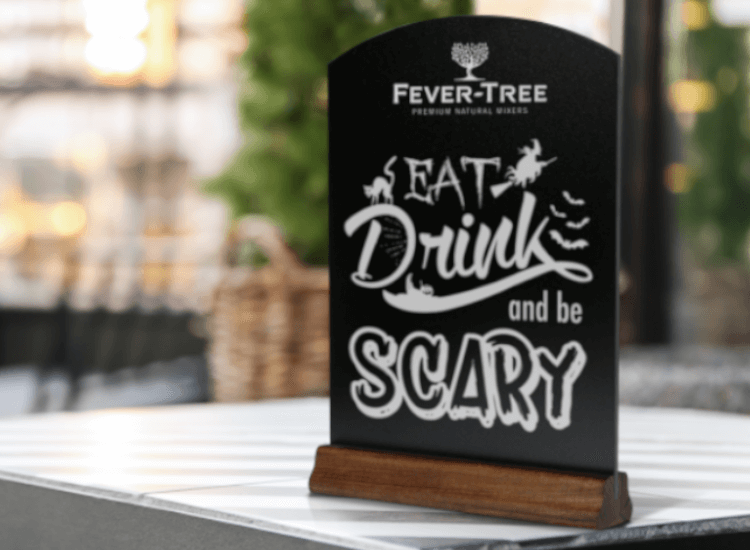 halloween display ideas for chalkboard menus