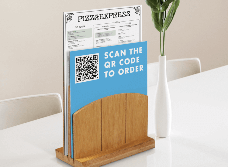 UK POS can print your QR codes and social media links onto your bespoke signage