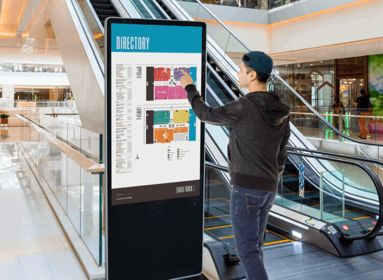 touchscreen digital totem