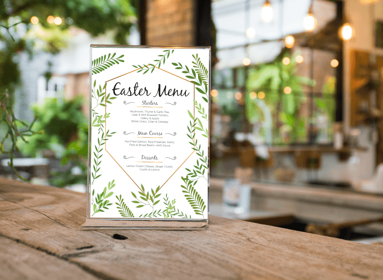 Easter menu