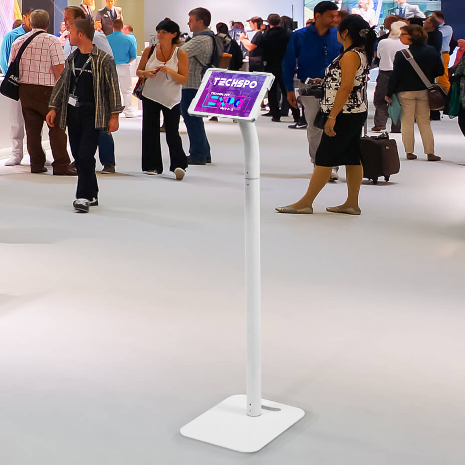 Tablet stand for exhibition sign ups