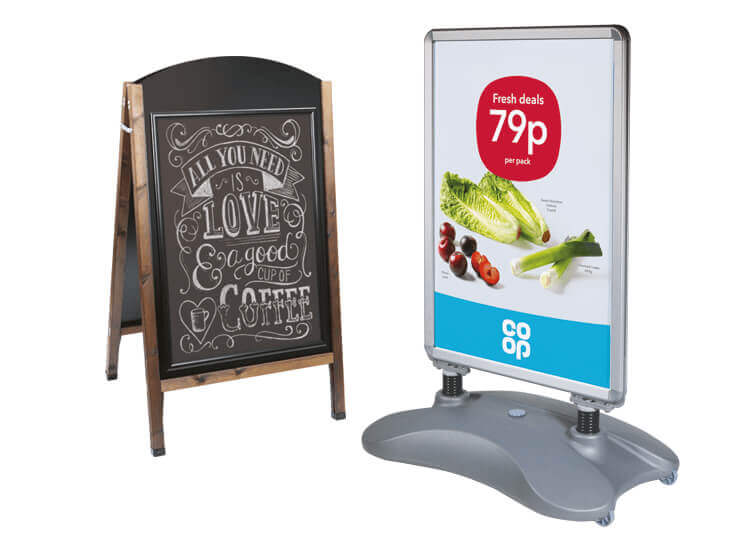 Increase footfall with outdoor signs and outdoor retail displays