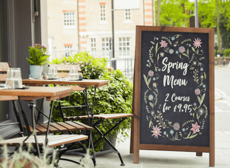 How to increase restaurant sales with signs for restaurants