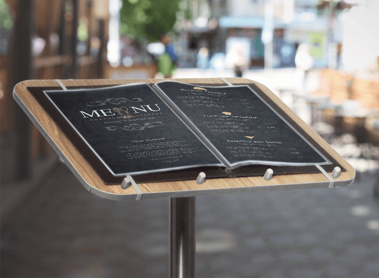 Outdoor signs for restaurants and point of sale displays for restaurants